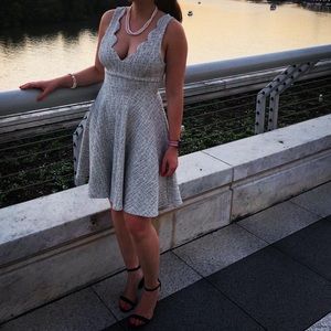 White cocktail dress